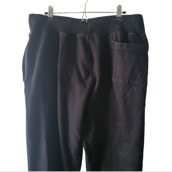 XL Champion black jogger sweatpants, thick knit with pockets - Picture 2 of 5
